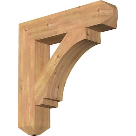 Ekena Millwork Imperial Craftsman Smooth Bracket, Western Red Cedar, 5 1/2"W x 28"D x 28"H BKT06X28X28IMP04SWR